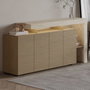 Hanah Home Beliz - Travertino, Warm Oak